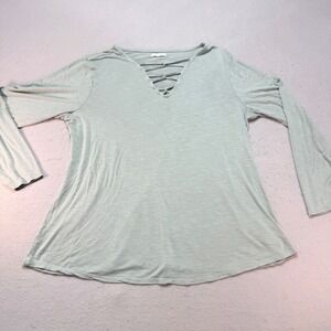 Maurices XL Long Sleeve‎ Criss-Cross V-Neck Blouse / Casual Tunic – Women's XL